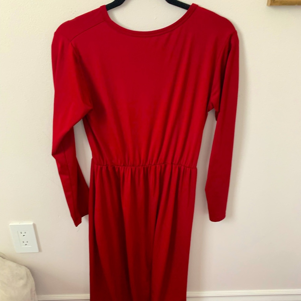 Red maxi dress - size medium -